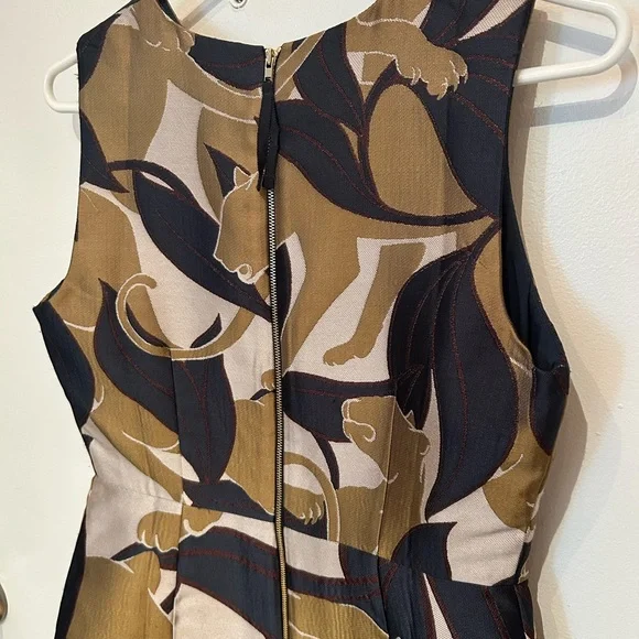 Ann Taylor Jungle Cat Animal Print Dress - Picture 7 of 9